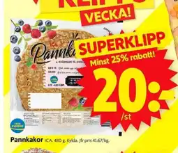 ICA Supermarket Pannkakor erbjuda