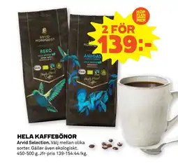 Stora Coop HELA KAFFEBÖNOR erbjuda