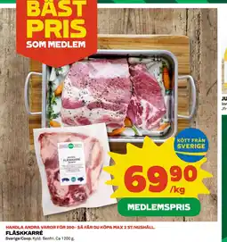 Coop FLÄSKKARRÉ erbjuda