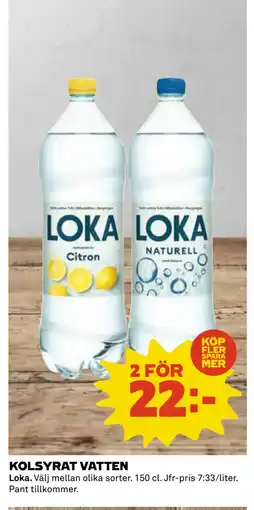 Coop Daglivs KOLSYRAT VATTEN erbjuda