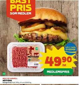 Coop Daglivs NÖTFÄRS erbjuda