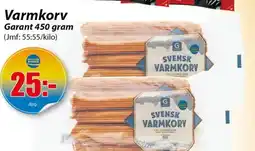 Extra Mjällby Stormarknad Varmkorv erbjuda