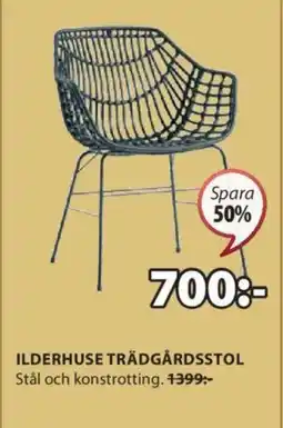 JYSK ILDERHUSE TRÄDGÅRDSSTOL erbjuda