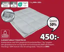 JYSK GJENDETUNGA TYNGDTÄCKE erbjuda