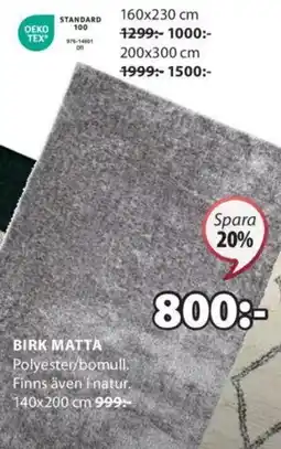 JYSK BIRK MATTA erbjuda