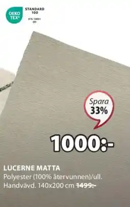 JYSK LUCERNE MATTA erbjuda