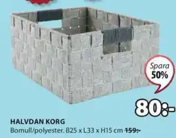 JYSK HALVDAN KORG erbjuda