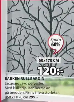 JYSK BARKEN RULLGARDIN erbjuda