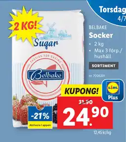 Lidl Socker erbjuda