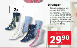 Lidl Strumpor erbjuda