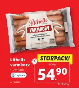 Lidl Lithells varmkorv erbjuda