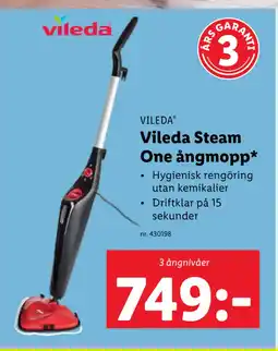 Lidl Vileda Steam One ångmopp erbjuda