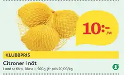 Hemköp Citroner i nät erbjuda