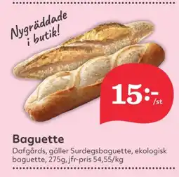 Hemköp Dafgårds butiksbakat matbröd erbjuda