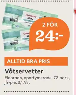 Hemköp Eldorado tvättservetter erbjuda