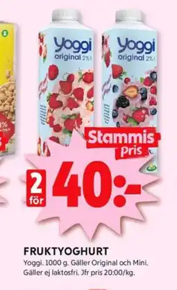 ICA Kvantum Yoggi yoghurt erbjuda