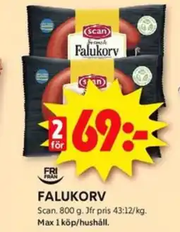 ICA Kvantum Scan falukorv erbjuda