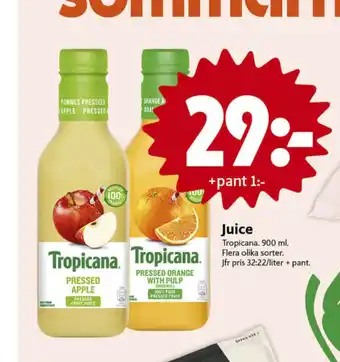 ICA Nära Tropicana juice erbjuda