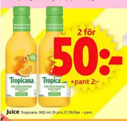 ICA Supermarket Tropicana juice erbjuda