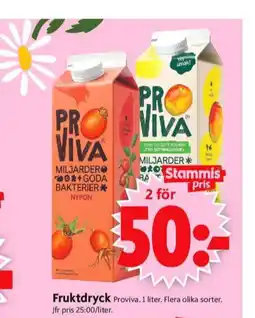 ICA Supermarket Proviva fruktdryck erbjuda
