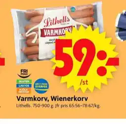 ICA Supermarket Lithells varmkorv erbjuda