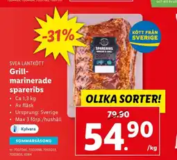 Lidl Svea lantkött spareribs erbjuda
