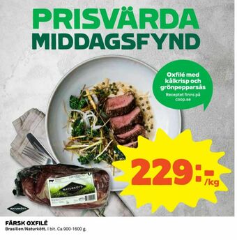 Coop Naturkött Oxfilé erbjuda