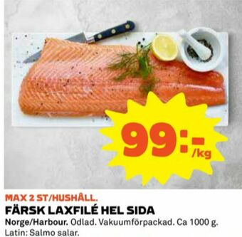 Coop Harbour Salmon Co Laxfilé erbjuda