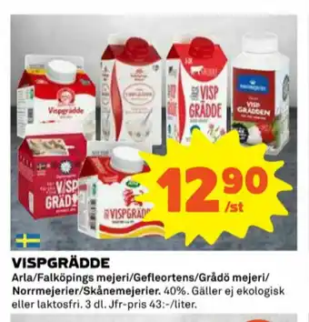 Coop Grådö Vispgrädde erbjuda