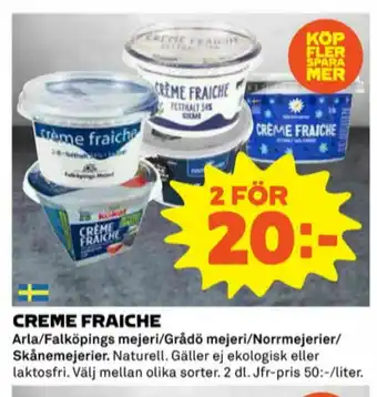 Coop Falköpings Mejeri Crème fraiche erbjuda