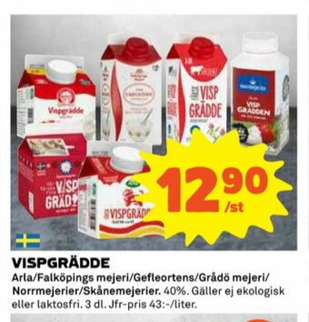 Coop Arla Vispgrädde erbjuda