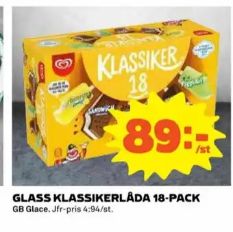 Coop GB Klassiker Glasspinnar erbjuda