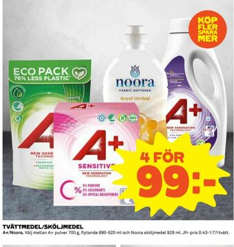 Coop A+ Tvättmedel flytande erbjuda