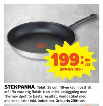 Coop Tefal Stekpanna erbjuda