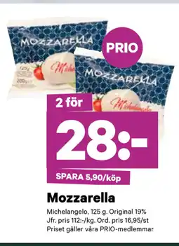 City Gross Mozzarella erbjuda