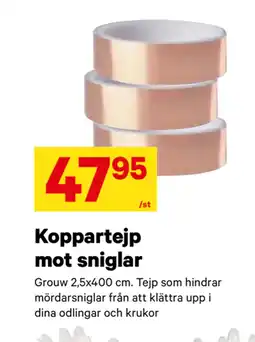 City Gross Koppartejp mot sniglar erbjuda