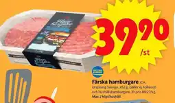 ICA Supermarket Färska hamburgare erbjuda