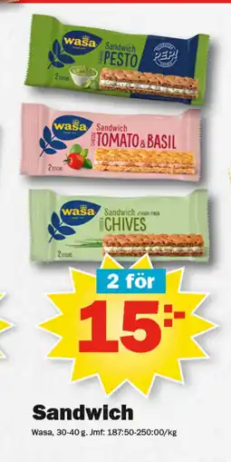 Pekås Sandwich erbjuda