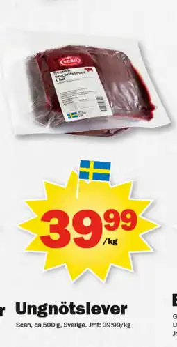 Pekås Ungnötslever erbjuda