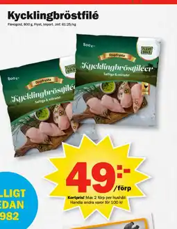 Pekås Kycklingbröstfilé erbjuda