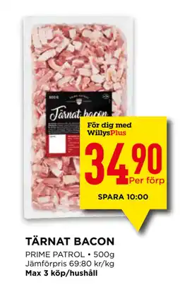 Willys TÄRNAT BACON erbjuda