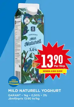 Willys MILD NATURELL YOGHURT erbjuda