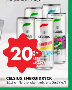 ÖoB CELSIUS ENERGIDRYCK erbjuda