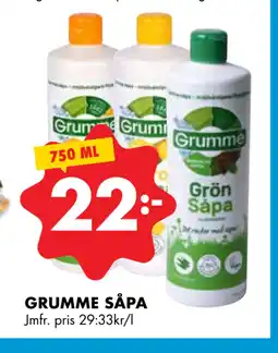 ÖoB GRUMME SÅPA erbjuda