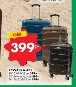 ÖoB RESVÄSKA ABS erbjuda