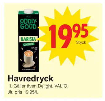 Matöppet Havredryck erbjuda