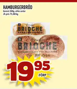 Matdax HAMBURGERBRÖD erbjuda