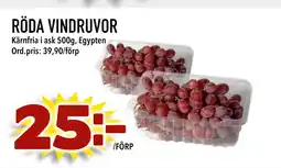 Din Mat RÖDA VINDRUVOR erbjuda