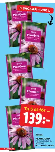Jem&Fix PLANTJORD erbjuda
