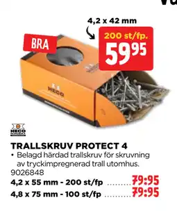 Jem&Fix TRALLSKRUV PROTECT 4 erbjuda